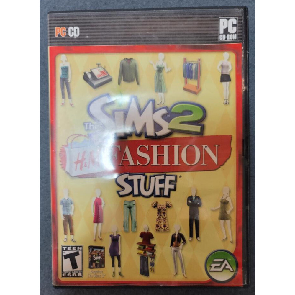 The Sims 2 H&M Fashion Stuff PC Game Expansion‎ Pack 2007 Complete. PC